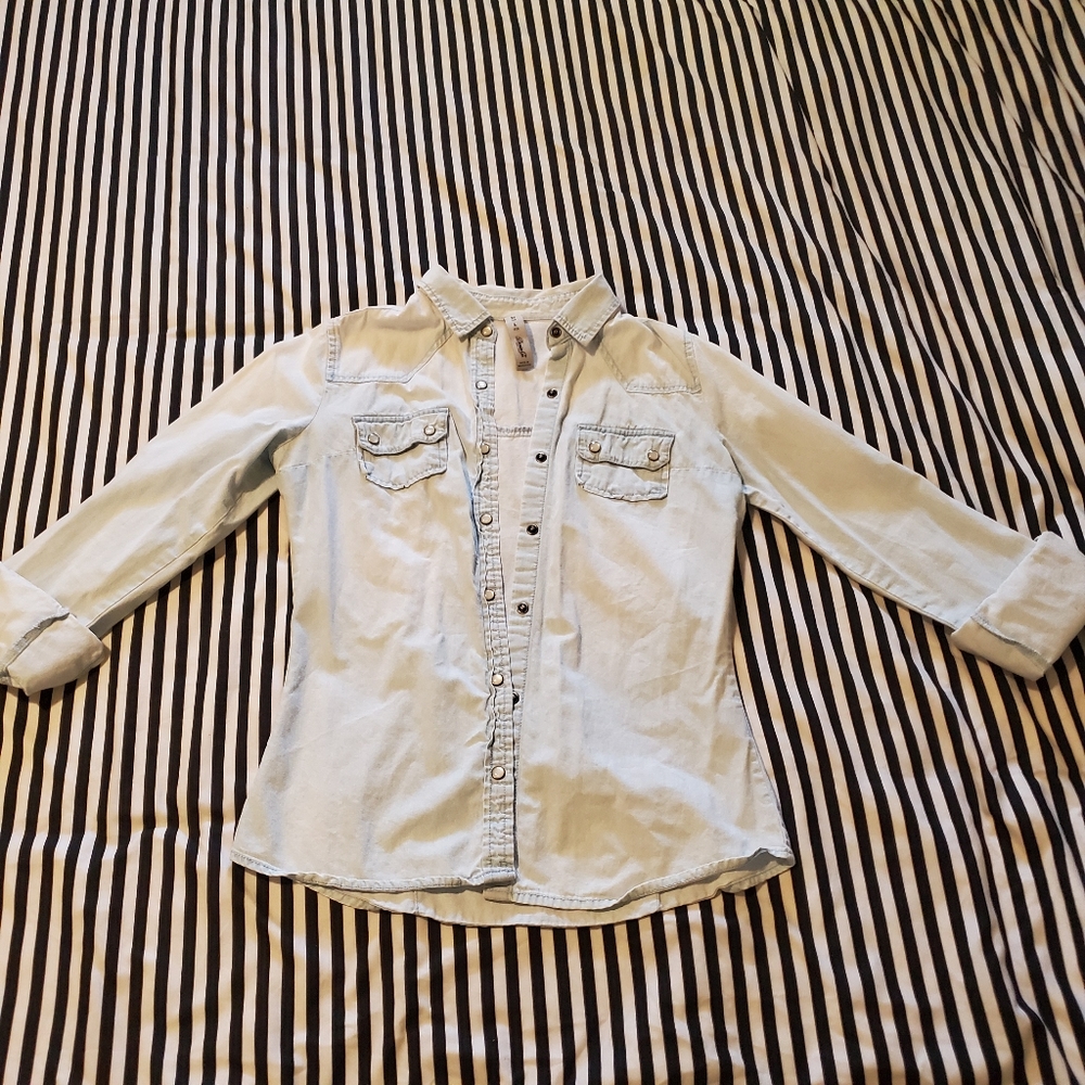 Denim Button Down Shirt